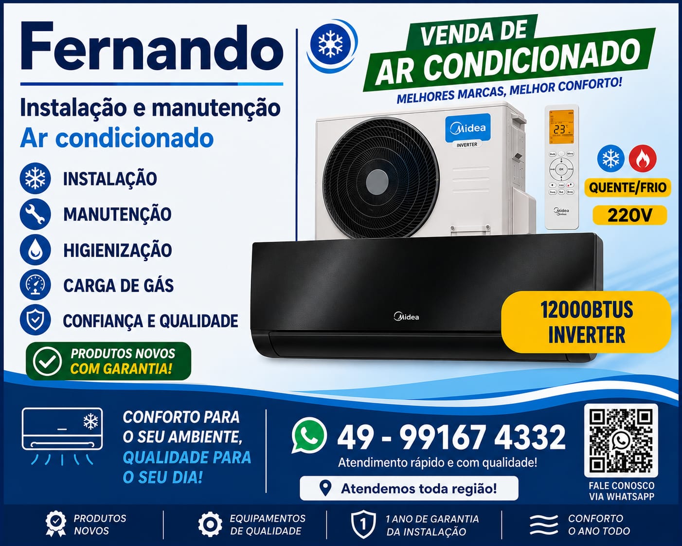 Fernando Instalação e Manutenção de Ar Condicionado 